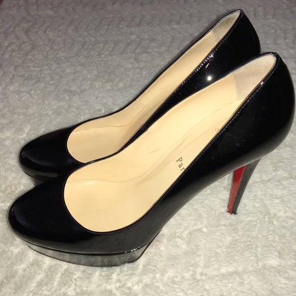 Christian Louboutin Patent Leather Pump Black 39.5 - Picture 4 of 8